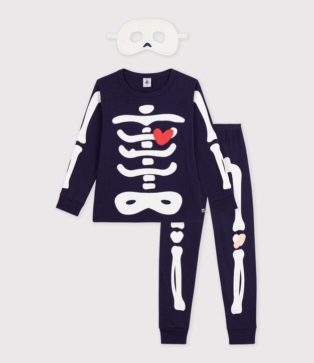 Katoenen verkleedpyjama skelet voor kinderen SOIR