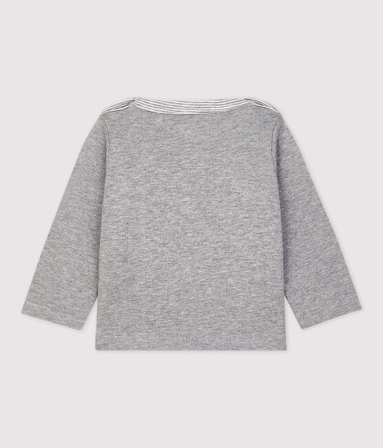 Tee shirt manches longues rayé bébé garçon gris SUBWAY CHINE