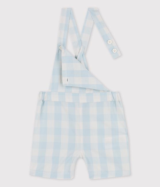 Korte tuinbroek in popeline voor baby's BOLDAIR/ MARSHMALLOW