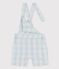 Korte tuinbroek in popeline voor baby's BOLDAIR/ MARSHMALLOW