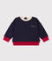 Sweatshirt van molton voor baby's blauw SMOKING