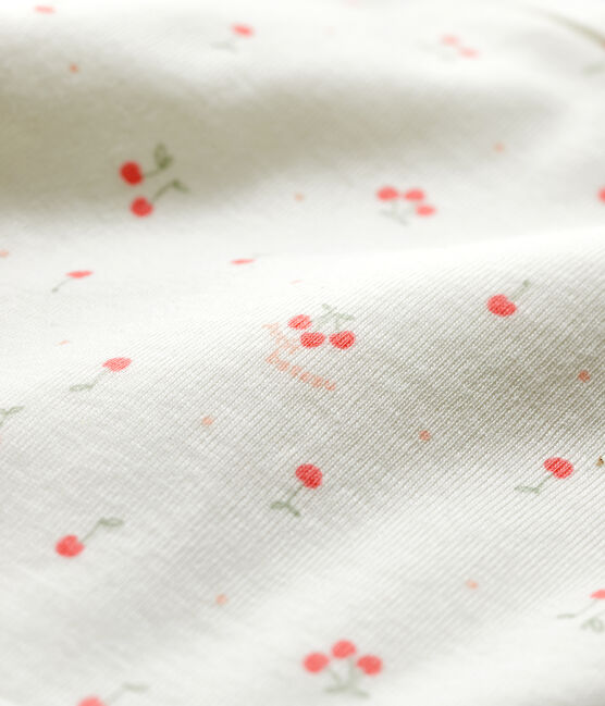 Bavoir bébé en coton biologique blanc MARSHMALLOW/blanc MULTICO