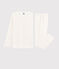 Pyjama pois multico petite fille en coton biologique blanc MARSHMALLOW/blanc MULTICO