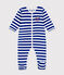 Pyjama de Noël en velours bébé bleu CALVIN/ MARSHMALLOW