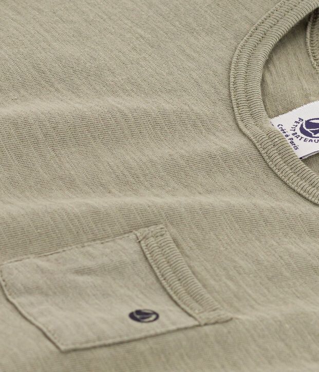 Tee-shirt manches courtes b&eacute;b&eacute; en jersey flamm&eacute; vert