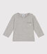 Tee-shirt manches longues en jersey flammé bébé