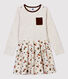Robe manches longues en coton  enfant fille