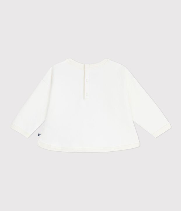 Babytrui van zacht en warm katoen ecru/multicouleur