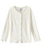 Cardigan enfant fille blanc LAIT/jaune OR