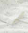 Wit slaappakje van fluweel met sterrenprint wit MARSHMALLOW/wit MULTICO