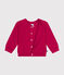 Katoenen gebreide babycardigan roze DELHI