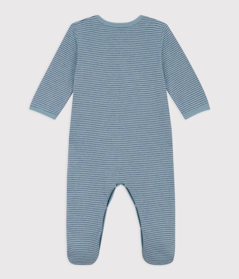 Gestreepte pyjama in tubic blauw/blauw/blauw