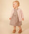 Gebreide babycardigan van ajourkatoen roze SALINE