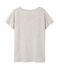 Oversized dames-T-shirt in ultradunne, gemêleerde tubicstof grijs BELUGA CHINE