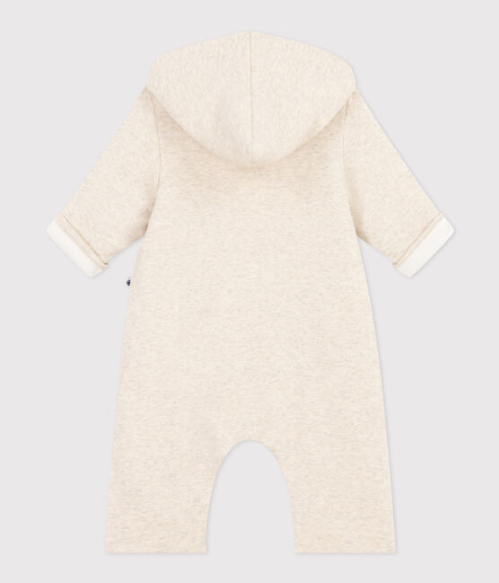 Combinaison longue ouatinée à capuche en coton bébé beige MONTELIMAR CHINE