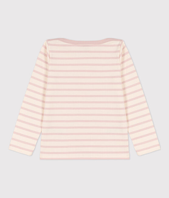 Marinière en coton enfant fille / garçon blanc AVALANCHE/ SALINE