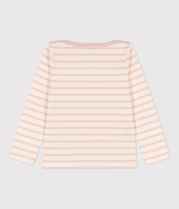 Marinetruitje voor jongens/meisjes ecru/roze