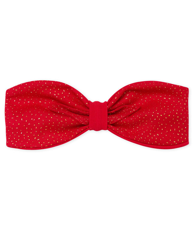 Haarband voor baby meisje rood/geel