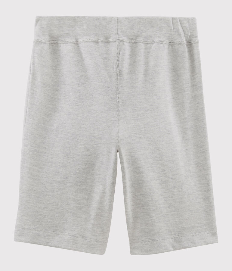 Bermuda en jersey moyen enfant gar&ccedil;on gris POUSSIERE CHINE