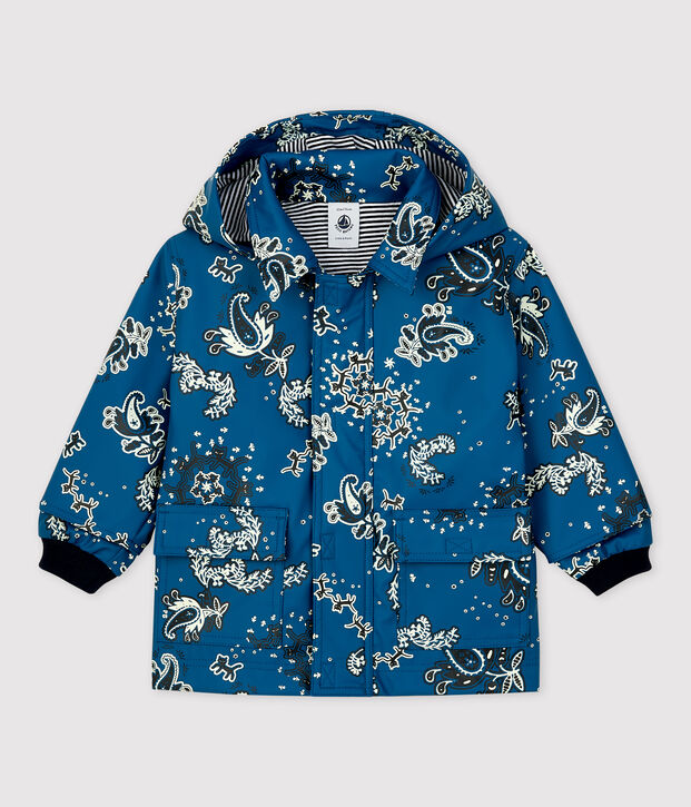 ICONISCHE OLIEJAS VAN GERECYCLEDE STOF VOOR BABY'S blauw/multicouleur
