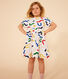 Robe imprimée manches courtes en coton enfant fille