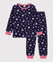 Pyjama enfant en molleton imprimé étoiles bleu SOIR/ MARSHMALLOW