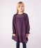 Flanellen geruite jurk met lange mouwen voor kinderen blauw SMOKING/wit MULTICO