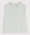 Blouse enfant en coton sans manche à rayures PAUL/ ECUME
