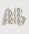 Pyjama patchwork en coton femme blanc AVALANCHE/ MULTICO