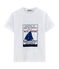 T-shirt met korte mouwen en gemengd motief. wit ECUME