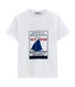 T-shirt met korte mouwen en gemengd motief.