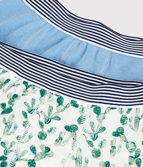 Set van 2 katoenen en linnen boxershorts voor kleine jongens variante 1