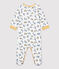 Dors-bien bébé imprimé panthères en coton blanc MARSHMALLOW/blanc MULTICO