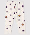 Pantalon en molleton b&eacute;b&eacute; fille blanc/multicouleur