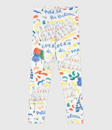Legging enfant en coton imprim&eacute;
