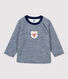 Tee-shirt en laine et coton bébé.