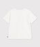 Tee-shirt enfant manches courtes imprim&eacute; blanc