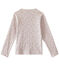 Cardigan fille imprimé blanc MARSHMALLOW/blanc MULTICO