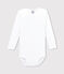Body blanc manches longues bébé blanc ECUME