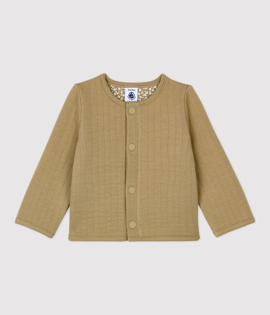 Cardigan en tubique matelassé bébé. beige JERRYCAN
