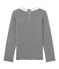 Meisjes-T-shirt met lange mouwen en milleraies-strepen blauw SMOKING/beige COQUILLE