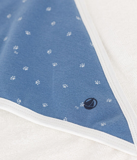 Katoenen badcape blauw BEACH/ MARSHMALLOW