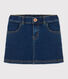 Jupe droite en denim enfant fille