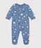 Pyjama en molleton gratté imprimé espace bébé bleu BEACH/ MULTICO