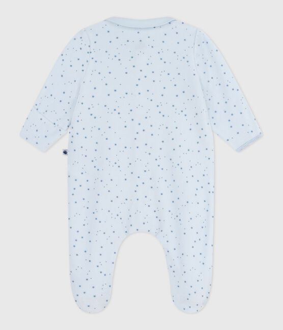 Fluwelen babypyjama met kraag en print FRAICHEUR/ ADRIATIC