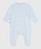 Fluwelen babypyjama met kraag en print FRAICHEUR/ ADRIATIC