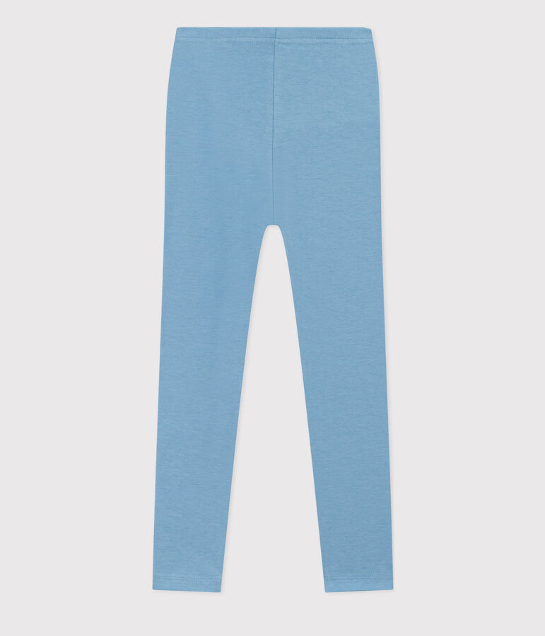Legging en jersey &eacute;lasthanne enfant fille bleu