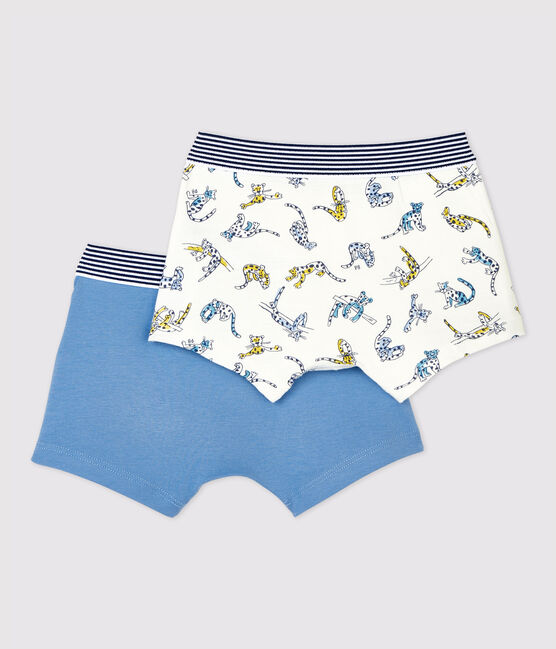 Set van 2 jongens boxershorts met panterprint van biologisch katoen variante 1