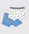 Set van 2 jongens boxershorts met panterprint van biologisch katoen variante 1
