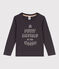 Jongens-T-shirt met lange mouwen grijs DUMBO